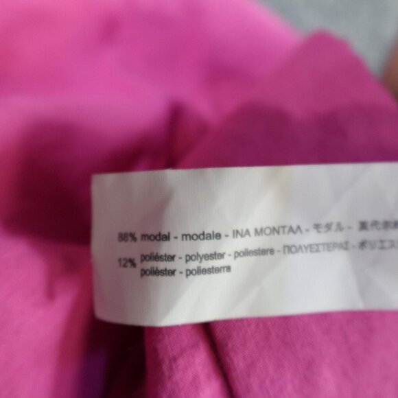 Zara Women's Pants M Pink Wide Leg High Rise Pleated NEW - Picture 11 of 12